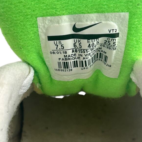 Nike Air Skylon 2 White/Blue/Green Men’s Size 7.5 (A01551-107) main image 7
